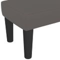 vidaXL Lavička sivá 100x30x30 cm umelá koža