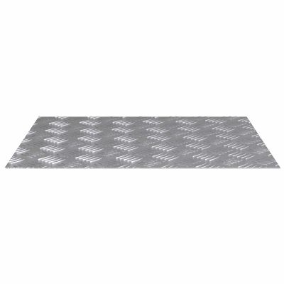 vidaXL Schodový rošt Obdĺžnikový 4 pcs Strieborná 60 x 50 cm Hliník