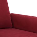 vidaXL Kreslo vínovo-červené 60 cm zamat