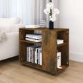 vidaXL Bočný stolík údený dub 70x35x60,5 cm spracované drevo