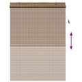 vidaXL Roleta Hnedá 130 x 220 cm Bambus
