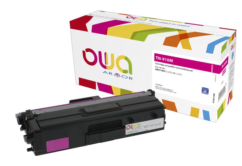 OWA Armor toner kompatibilný s Brother TN-910M, 9000st, červená/magenta