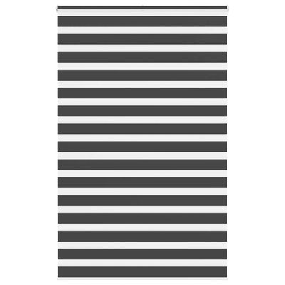 vidaXL Zebra roleta čierna 150x200 cm šírka látky 145,9cm polyester