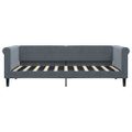 vidaXL Denná posteľ s matracom tmavosivá 90x190 cm zamat