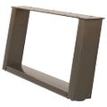 vidaXL Nohy konferenčného stolíka v tvare U, 2 ks, prírodná oceľ, 70 x (30-31) cm, oceľ