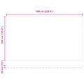 vidaXL Sklopná markíza Zelená a žltá 600 × 350 cm Polyester a hliník