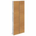 vidaXL CD Skrinka 2 ks Betónovo sivá 33 x 23,5 x 175 cm