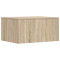 vidaXL Nástenný stôl Sonoma dub Kompozitné drevo 60 x 45 x 30 cm