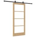 vidaXL Posuvné dvere ORKDAL 86 x 198,5 cm Prírodná a čierna