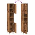vidaXL Kúpeľňová skrinka Old Wood 30x30x179 cm Engineered Wood