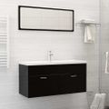 vidaXL Vstavané umývadlo s batériou 101x39x18 cm keramika biele
