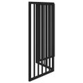 vidaXL Brána pre psa skladacia 3 panely čierna 150 cm topoľové drevo