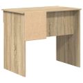 vidaXL Stôl Sonoma dub 90 x 49 x 75 cm Kompozitné drevo