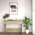 vidaXL Konzolový stolík, dub sonoma 100x35x76,5 cm, kompozitné drevo