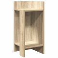 vidaXL Príručný stolík s policou dub sonoma 25,5x27x60 cm