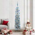 vidaXL Umelý vianočný stromček Zelená 180 cm PVC, oceľ a plast