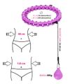 Masážna obruč HMS HHW12 plus size so závažím fialová