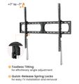 SUNNE by Elite Screens držák na zeď pro LCD a TV 37 - 140"/ max. 125 kg/ fixní Držák na zed, TV 37"–140", max. 125 kg, náklon +7° / -7°, ocel, fixní, delený modulární design, cerný