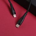 Maxlife MXUC-08 kábel USB-C - Lightning 1,0 m 27W čierny nylon