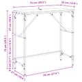 vidaXL Konzolový stôl Staré drevo 75 x 32 x 75 cm Kompozitné drevo