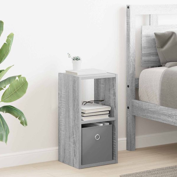 vidaXL Nočný stolík Sivý Sonoma 25,5 x 22 x 49,5 cm Kompozitné drevo
