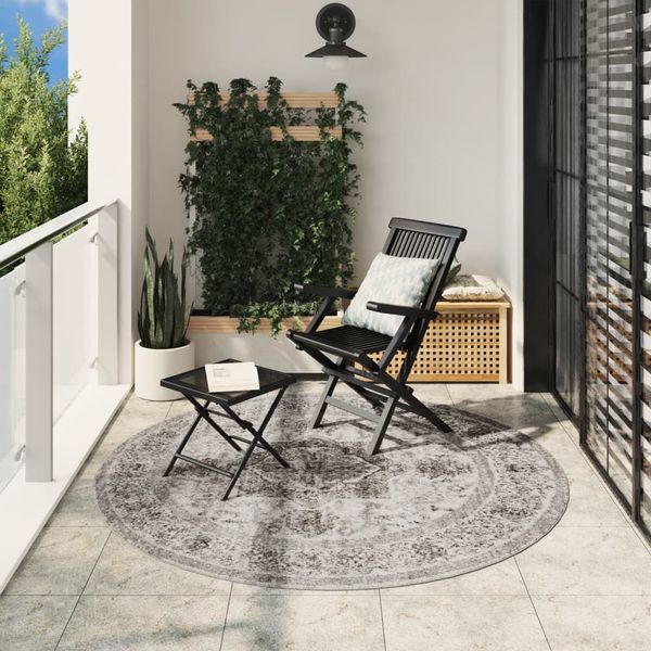 vidaXL Koberec ARBIZU, do interiéru aj exteriéru, vintage Ø200 cm