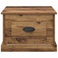 vidaXL Konferenčný stolík Staré drevo 50 x 50 x 35 cm Kompozitné drevo