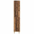 vidaXL Highboard Staré drevo 69,5 x 34 x 180 cm Kompozitné drevo