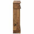 vidaXL Rám krbu Staré drevo 102 x 26 x 100 cm Kompozitné drevo