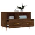 vidaXL TV skrinka hnedý dub 80x36x50 cm spracované drevo