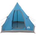 vidaXL 3 osoba Modrá 185T Polyester s PU náterom