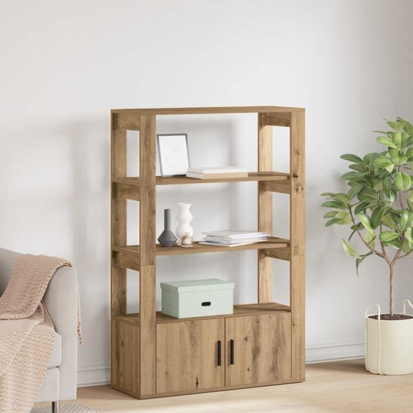 vidaXL Servírovacia skriňa dub artisan 30 x 80 x 119.5 cm