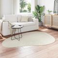 vidaXL Koberec HUARTE Krémová 140 x 200 cm Polyester