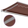 vidaXL Ručne zaťahovacia markíza hnedá 350x250 cm
