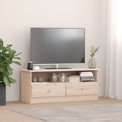 vidaXL TV skrinka so zásuvkami ALTA 100x35x41 cm borovicový masív