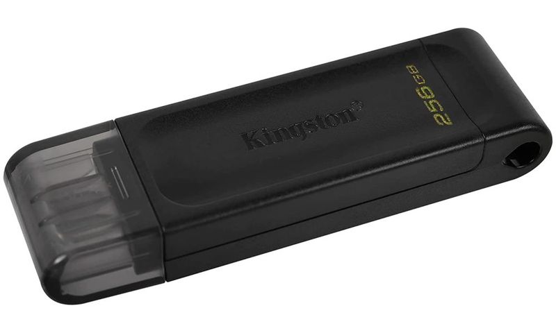KINGSTON DataTraveler 70 256GB / USB 3.0 Type C / čierna Flashdisk, 256GB, USB 3.0 typ C, čierna
