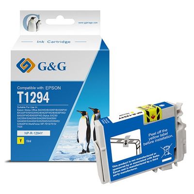 alt. kazeta G&G pre EPSON T1294 Stylus SX230 / Stylus SX235W / Stylus SX420W / Stylus SX425W / Stylus SX430W (10ml)