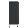 vidaXL Servírovacia skriňa Čierna 66 x 34,5 x 90 cm Kompozitné drevo