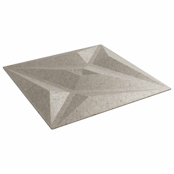 vidaXL Nástenné panely Hviezda 48 pcs Star Beton 50 x 50 cm XPS Pena