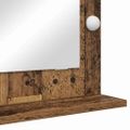 vidaXL Toaletné zrkadlo Dymová dub 70 x 50 x 18 cm Obdĺžnikový