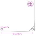 vidaXL Celta, sivá 2,5x4,5 m 650 g/m²