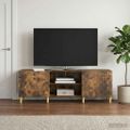 vidaXL TV skrinka Dymový dub 150 x 31 x 50 cm Kompozitné drevo