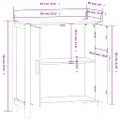 vidaXL Komoda biela 62x38x70 cm spracované drevo