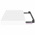 vidaXL Plávajúce nástenné police 4 ks, biele 40x23,5x3,8 cm, MDF
