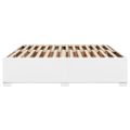 vidaXL Posteľný rám biely 200x200 cm umelá koža