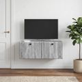 vidaXL Nástenná TV skrinka 78,5 x 31 x 30 cm Sivý Sonoma