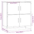 vidaXL Komoda sivá sonoma 68x35x76 cm kompozitné drevo