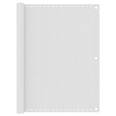 vidaXL Balkónová markíza biela 120x400 cm HDPE