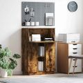 vidaXL Stôl Dymová dub 71.5 x 31.5 x 106.5 cm Kompozitné drevo