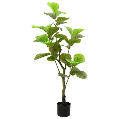 vidaXL Umelý fikusový strom 30 listov 125 cm zelený